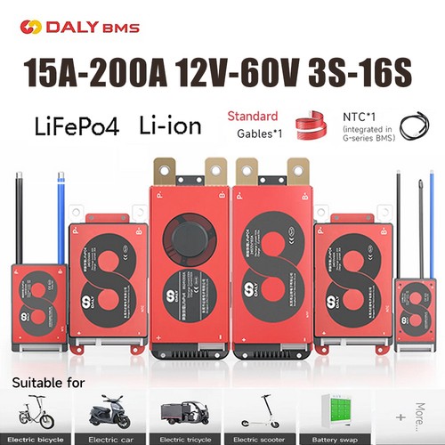 Daly 16s 12v 60v - 12v-60v, 15a-200a