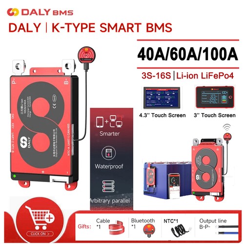 Daly smart bms - 3s-16s, 12v-60v