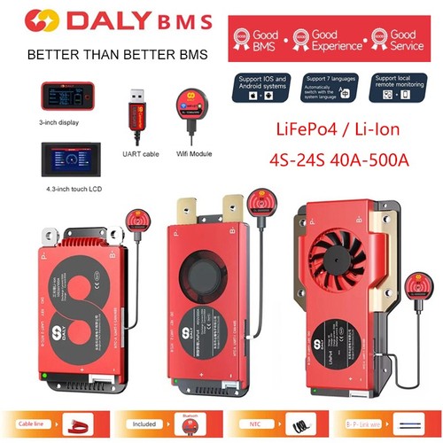 Daly smart bms lifepo4 ion - bms, li-ion