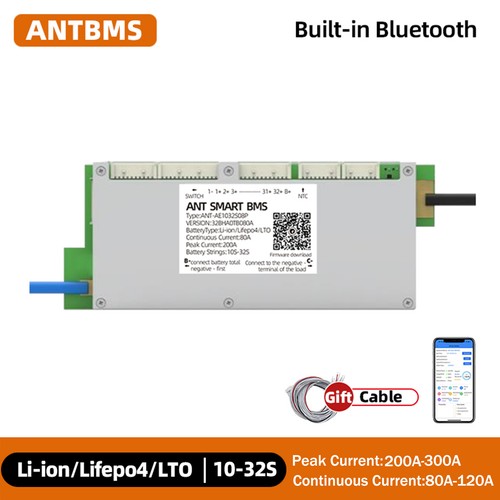 Ant smart bms 10s - ant, 80a-120a
